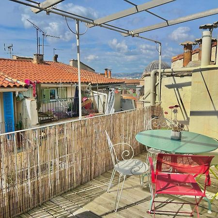 Le Panier - Joli Duplex Centre Ville Historique Avec Grande Terrasse Et Balneo Proche Vieux Port Marselha Exterior foto